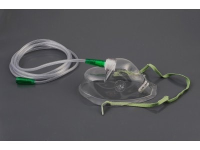 Маска для кислородной терапии, ПВХ, кислородная трубка 2м, для детей. клинически чистая. Plasti-med Plastik Medical
