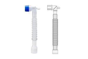 Соединитель дыхательного контура (гофрированный) с портом для СО2