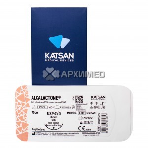 Шовный материал ALCALACTONE 2/0 75 см, обратно-режущая 26мм 3/8, 12 шт/уп