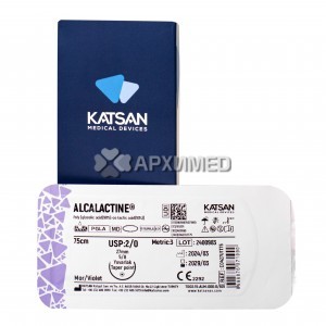 Шовный материал ALCALACTINE 2/0 75 см, колющая 27мм 5/8, 12 шт/уп