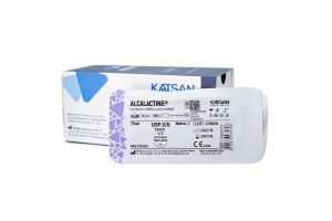 Шовный материал ALCALACTINE 3/0 75 см, колющая 26мм 1/2, 12 шт/уп