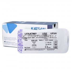 Шовный материал ALCALACTINE 3/0 75 см, колющая 26мм 1/2, 12 шт/уп Шовный материал ALCALACTINE 3/0 75 см, колющая 26мм 1/2, 12 шт/уп