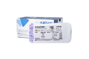 Шовный материал ALCALACTINE 5/0 75 см, колющая 17мм 1/2, 12 шт/уп