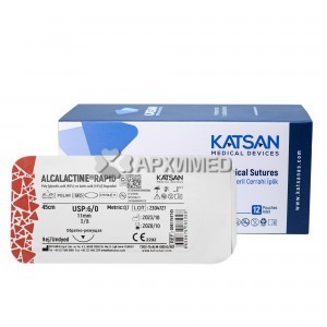 Шовный материал ALCALACTINE RAPID 5/0 45 см, обратно-режущая 16мм 3/8, 12 шт/уп Шовный материал ALCALACTINE RAPID 5/0 45 см, обратно-режущая 16мм 3/8, 12 шт/уп