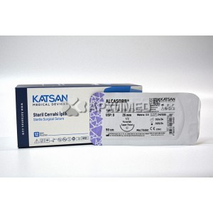 Шовный материал ALCASORB 0 90см, колющая 26мм, 1/2, 12шт/уп Шовный материал ALCASORB 0 90см, колющая 26мм, 1/2, 12шт/уп