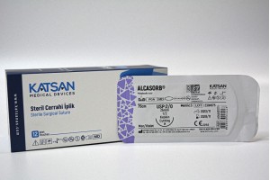 Шовный материал ALCASORB 2/0 75см, режущая 26мм, 1/2, 12шт/уп