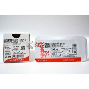 Шовный материал ALCASORB RAPID 0 75см, колющая 30мм, 1/2, 12шт/уп