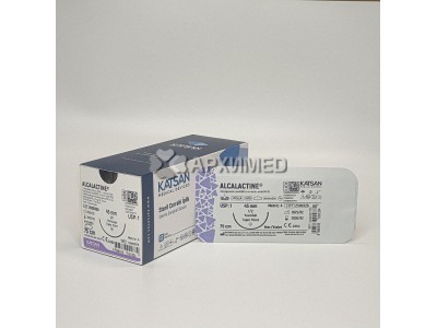 Шовный материал ALCALACTINE 1 75см, колющая 45мм, 1/2, 12шт/уп
