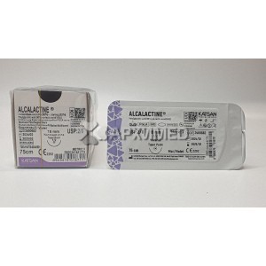 Шовный материал ALCALACTINE 2/0 75см, колющая 18мм, 1/2, 12шт/уп