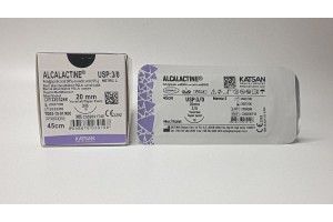 Шовный материал ALCALACTINE 3/0 45см, колющая 20мм, 3/8, 12шт/уп