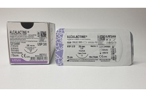 Шовный материал ALCALACTINE 3/0 75см, колющая 26мм, 3/8, 12шт/уп