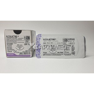 Шовный материал ALCALACTINE 3/0 75см, колющая 26мм, 3/8, 12шт/уп