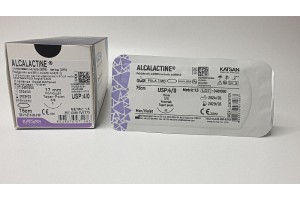 Шовный материал ALCALACTINE 4/0 75см, колющая 17мм, 3/8, 12шт/уп