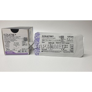 Шовный материал ALCALACTINE 4/0 75см, колющая 17мм, 3/8, 12шт/уп