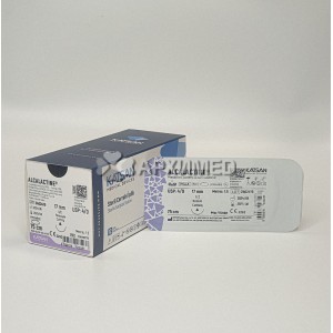 Шовный материал ALCALACTINE 4/0 75см, режущая 17мм, 1/2, 12шт/уп