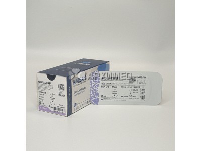 Шовный материал ALCALACTINE 4/0 75см, режущая 17мм, 1/2, 12шт/уп