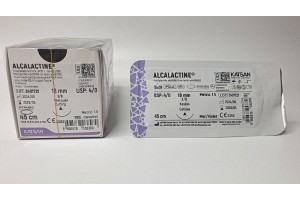 Шовный материал ALCALACTINE 4/0 45см, режущая 18мм, 3/8, 12шт/уп