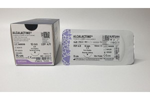 Шовный материал ALCALACTINE 4/0 75см, обратно-режущая 18мм, 3/8, 12шт/уп