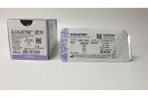 Шовный материал ALCALACTINE 6/0 45см, режущая 13мм, 3/8, 12шт/уп