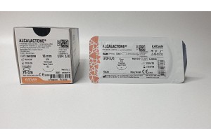 Шовный материал ALCALACTONE 3/0 75см, колющая 18мм, 3/8, 12шт/уп