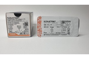 Шовный материал ALCALACTONE 3/0 75см, режущая 20мм, 3/8, 12шт/уп