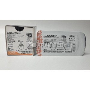 Шовный материал ALCALACTONE 3/0 75см, колющая 26мм, 5/8, 12шт/уп