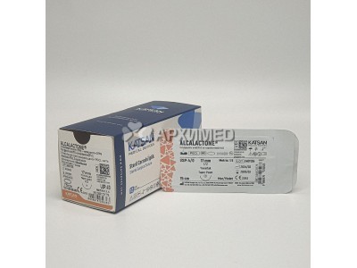 Шовный материал ALCALACTONE 4/0 75см, колющая 17мм, 1/2, 12шт/уп