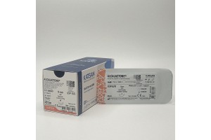 Шовный материал ALCALACTONE 6/0 45см, режущая 13мм, 3/8, двухигольная, 12шт/уп