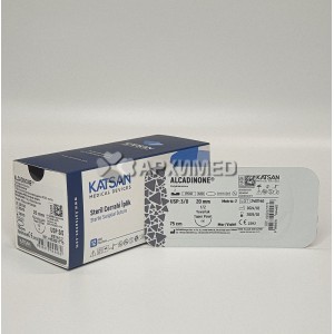 Шовный материал ALCADINONE 3/0 75см, колющая 20мм, 1/2, 12шт/уп