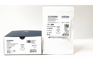 Шовный материал ALCADINONE 3/0 20см, колющая 26мм, 1/2, 12шт/уп