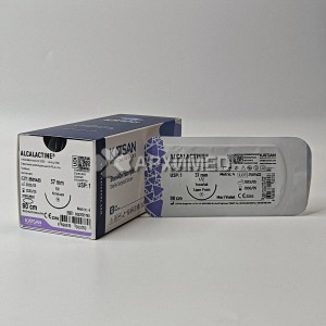 Шовный материал ALCALACTINE 1 90см, колющая 37мм, 1/2, 12шт/уп