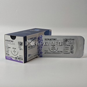 Шовный материал ALCALACTINE 1 75см, колющая 40мм, 1/2, 12шт/уп
