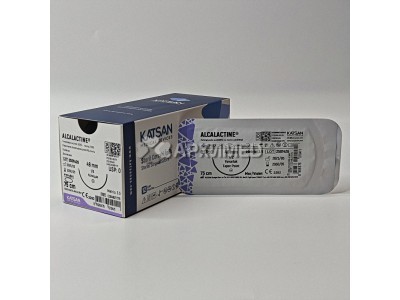 Шовный материал ALCALACTINE 0 75см, колющая 48мм, 1/2, 12шт/уп