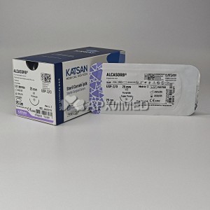 Шовный материал ALCALASORB 2/0 75см, колющая 25мм, 1/2, 12шт/уп