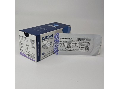 Шовный материал ALCALACTINE 2 90см, колющая 36мм, 1/2, 12шт/уп