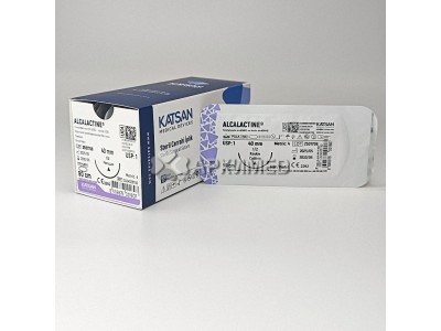 Шовный материал ALCALACTINE 1 90см, режущая 40мм, 1/2, 12шт/уп