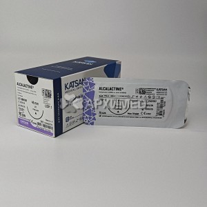 Шовный материал ALCALACTINE 1 75см, режущая 45мм, 1/2, 12шт/уп