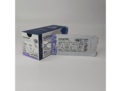 Шовный материал ALCALACTINE 1 75см, режущая 45мм, 1/2, 12шт/уп