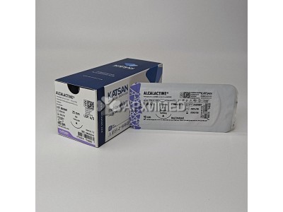 Шовный материал ALCALACTINE 4/0 45см, режущая 25мм, 3/8, 12шт/уп