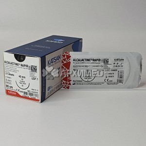 Шовный материал ALCALACTINE RAPID 1 90см, колющая 40мм, 1/2, 12шт/уп