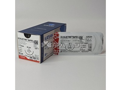 Шовный материал ALCALACTINE RAPID 1 90см, колющая 40мм, 1/2, 12шт/уп