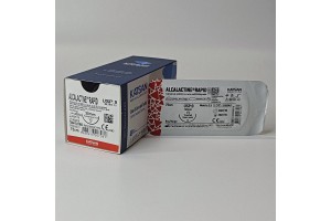 Шовный материал ALCALACTINE RAPID 0 75см, колющая 30мм, 1/2, 12шт/уп