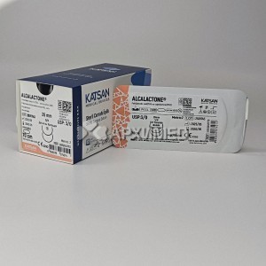 G0526U1F70 Материал шовный рассас. ALCALACTONE 3/0 70см, колющая 26мм двухигольная, 5/8, 12шт/уп