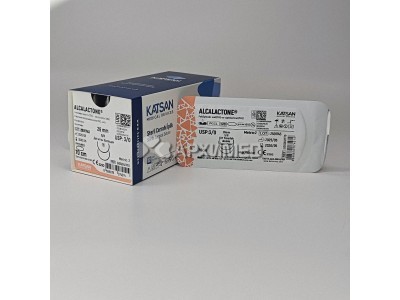G0526U1F70 Материал шовный рассас. ALCALACTONE 3/0 70см, колющая 26мм двухигольная, 5/8, 12шт/уп