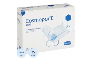 Повязка стерильная самоклеящаяся послеоперационная HARTMANN Cosmopor E Sterile, 10 × 8 см, 25 шт./уп