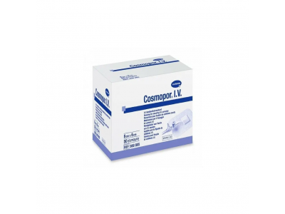 Повязка самоклеящаяся для фиксации катетера HARTMANN Cosmopor I.V., 8 × 6 см, 50 шт./уп.