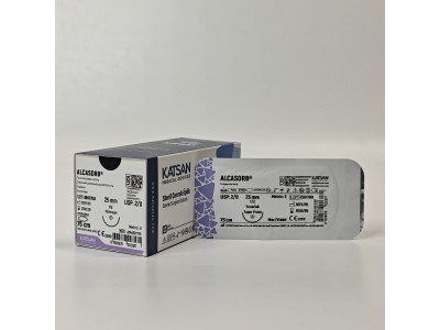 A0425Z1T75	Шовный материал ALCASORB 2/0 75см, режущая 25мм, 1/2, 12шт/уп