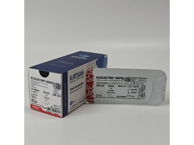 D0816Z1T75	Шовный материал ALCALACTINE RAPID 6/0 75см, колющая 16мм, 1/2, 12шт/уп