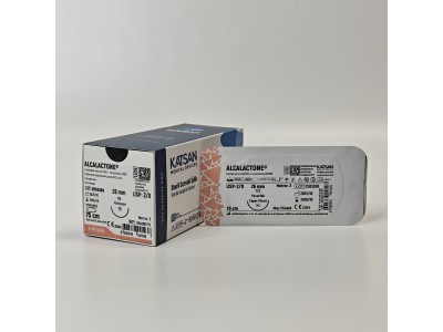 G0426Z1T75	Шовный материал ALCALACTONE 2/0 75см, колющая 26мм, 1/2, 12шт/уп