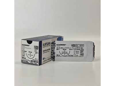 H0250Z1P150 Шовный материал ALCADINONE 1 150см петля, колющая 50мм, 1/2, 12шт/уп